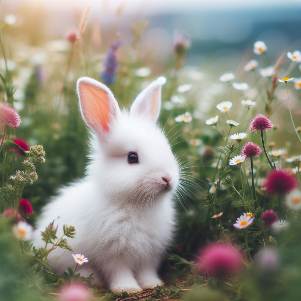 Een foto van een konijn