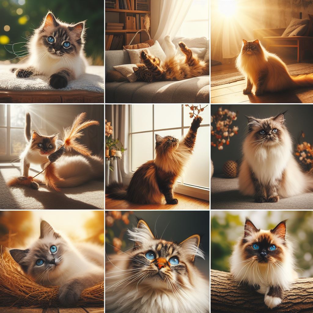 Een foto van verschillende katten