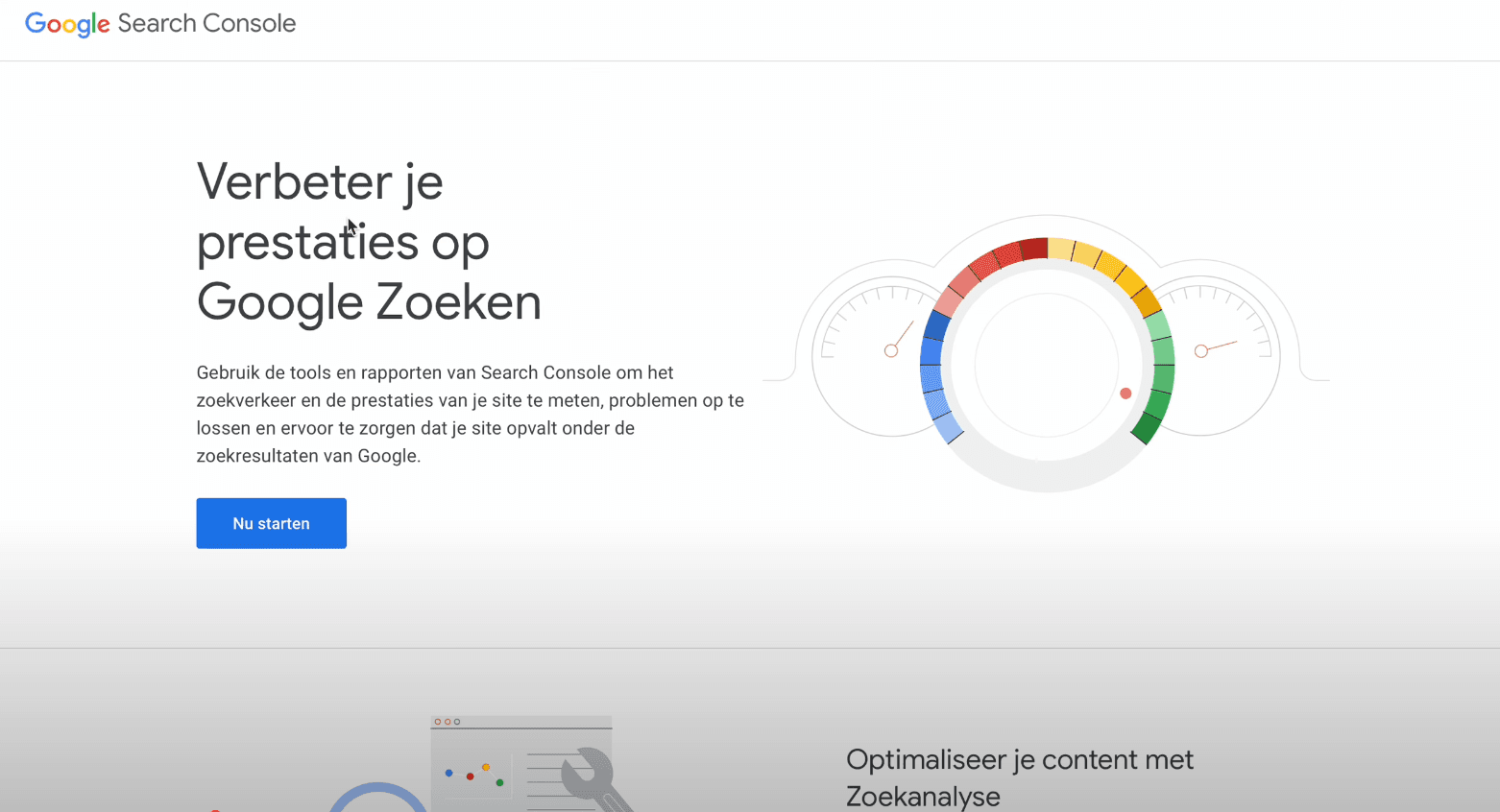 Google Search console instellen