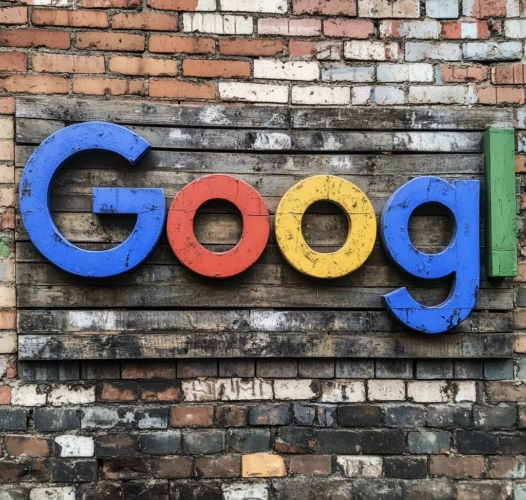 Google op een muur wat over backlinks gaat
