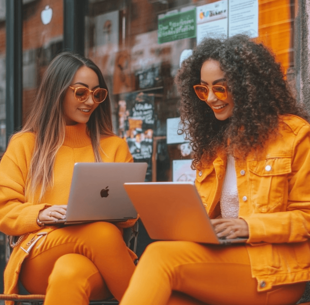 twee vrouwen aan het werk aan fomo