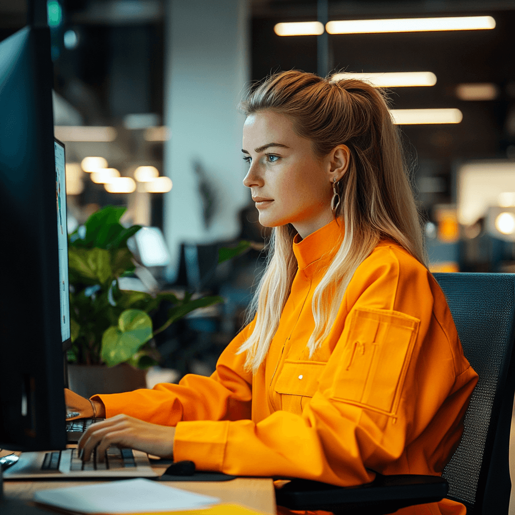 iemand die hard werkt om hoger in Google te komen