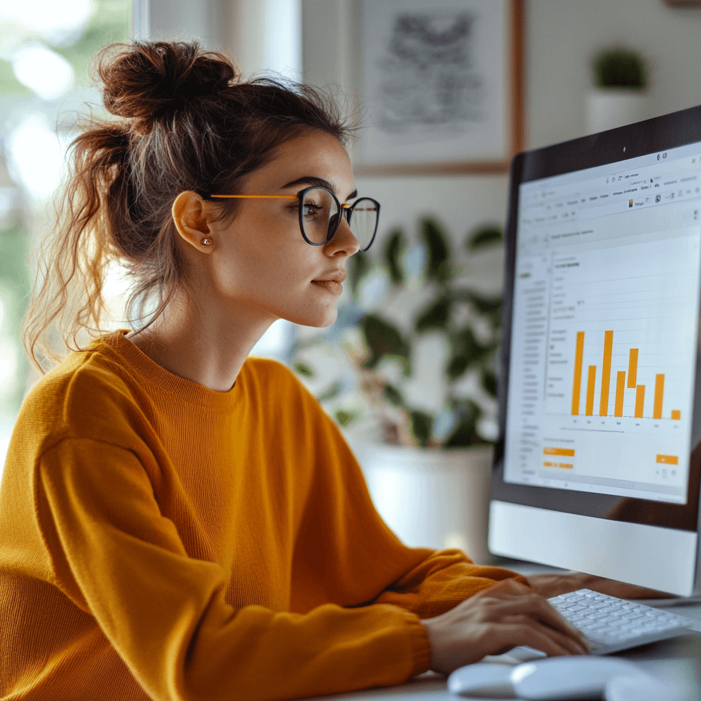 Een scherm met statistieken van seo en sea marketing