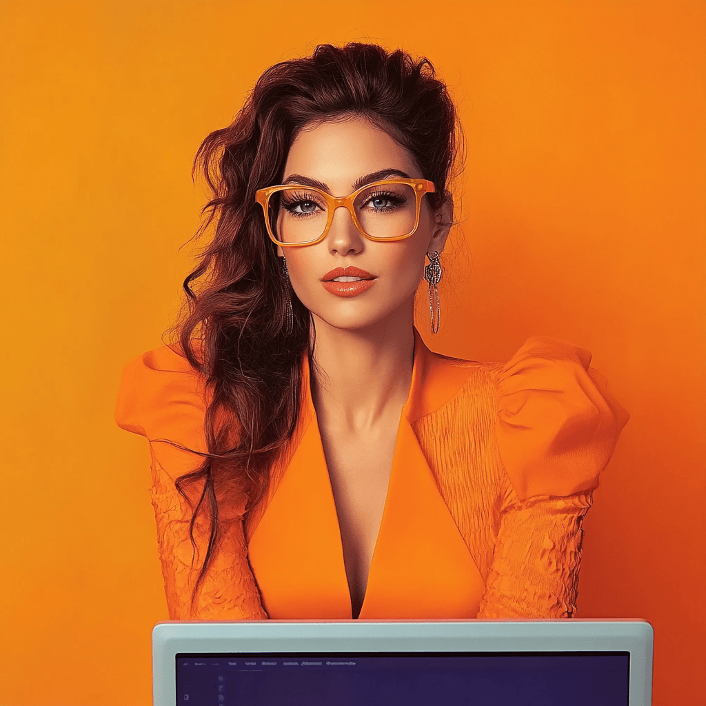 Vrouw die seo aan het doen is op een computer voor lokale vindbaarheid