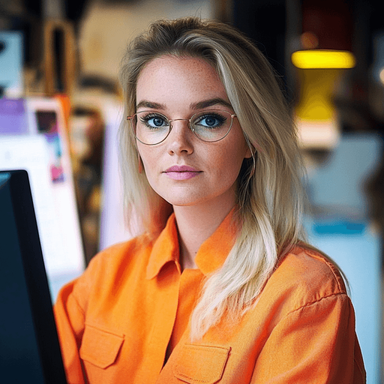 vrouw die bezig is met backlinks