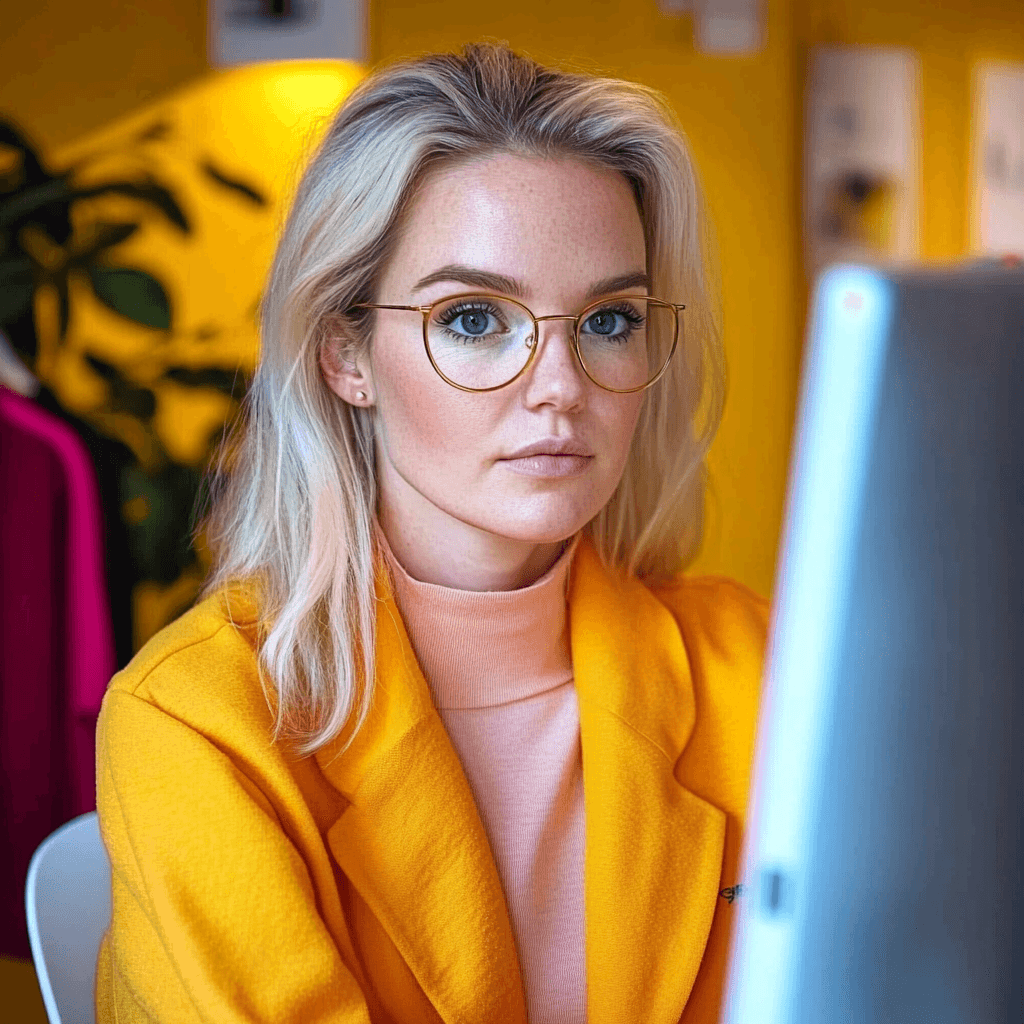 vrouw die bezig is met backlinks