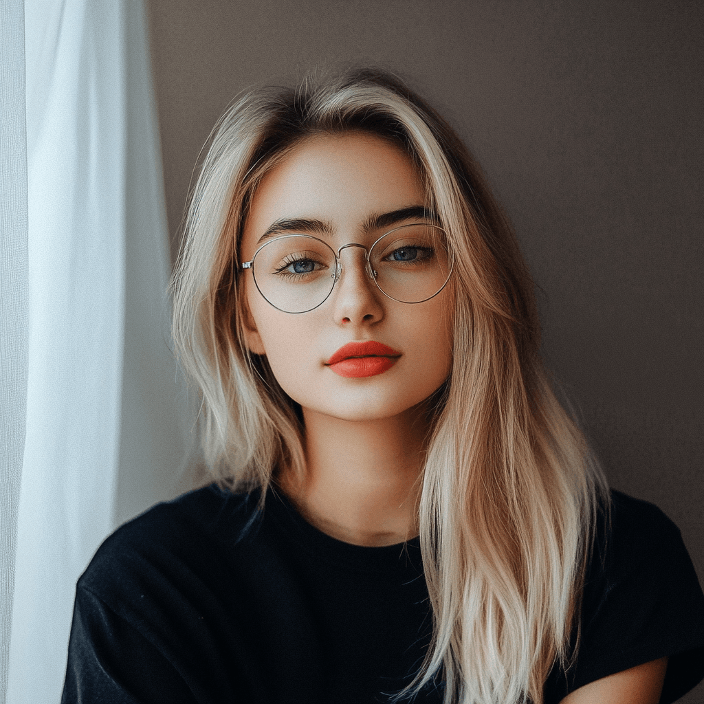 een tiktok influencer met blond haar