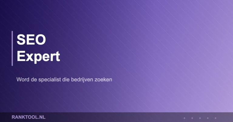 SEO Expert - Ranktool.nl
