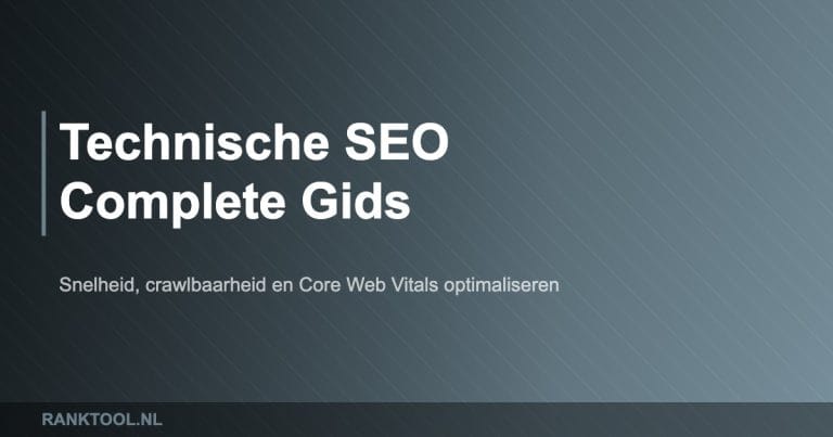 Technische seo featured - Ranktool.nl