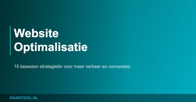 Website optimalisatie featured - Ranktool.nl