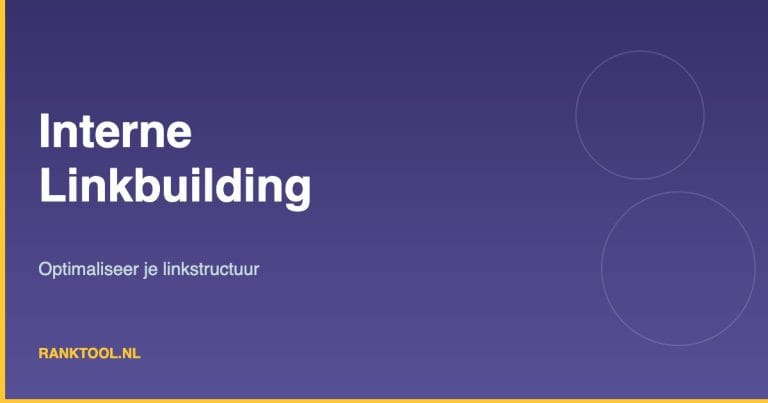 Interne linkbuilding strategie