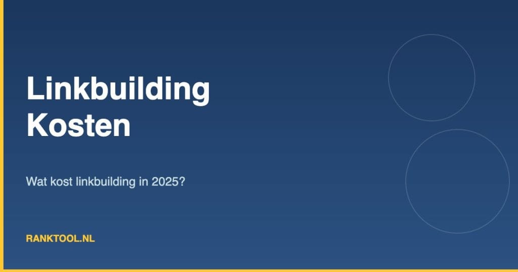 Linkbuilding kosten overzicht