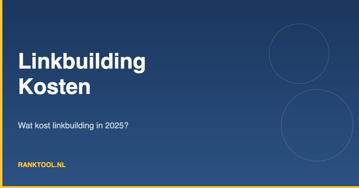 Linkbuilding kosten overzicht
