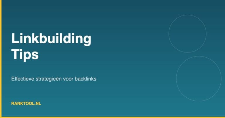 Linkbuilding tips SEO