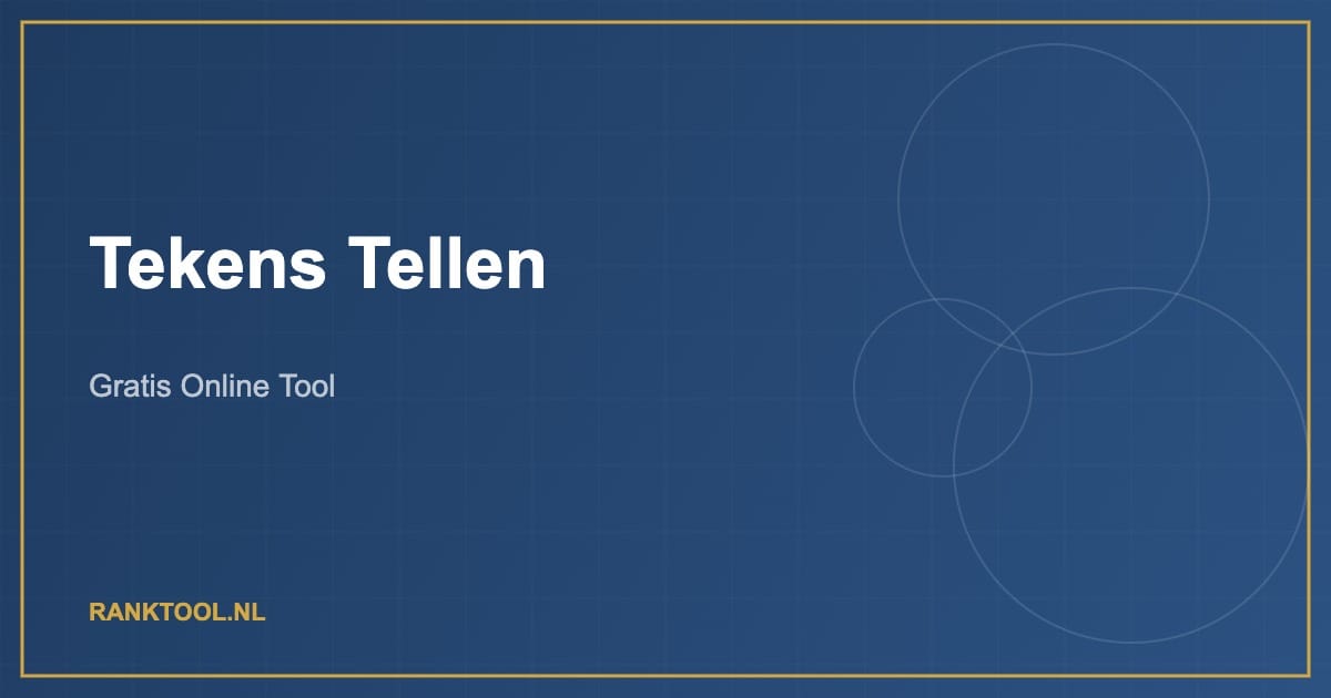 Tekens Tellen