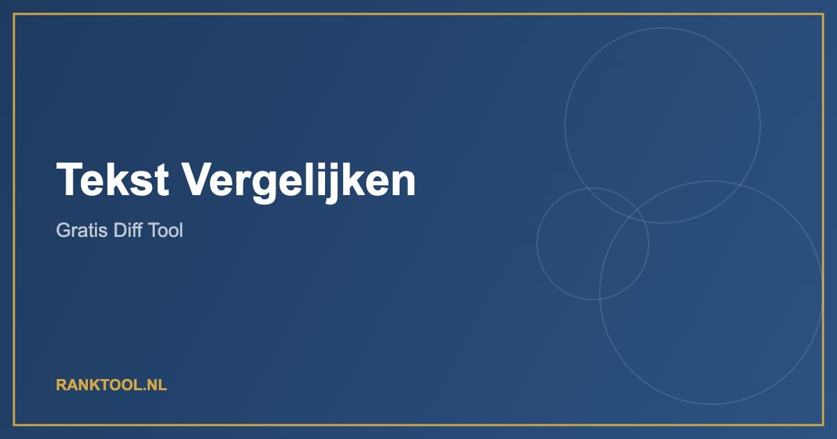 Tekst Vergelijken
